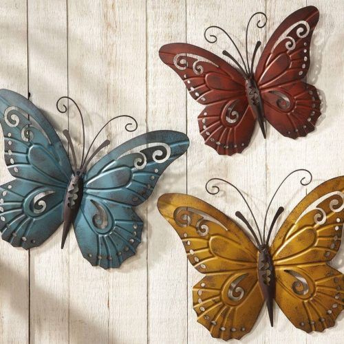 Butterflies Metal Wall Art (Photo 17 of 20)