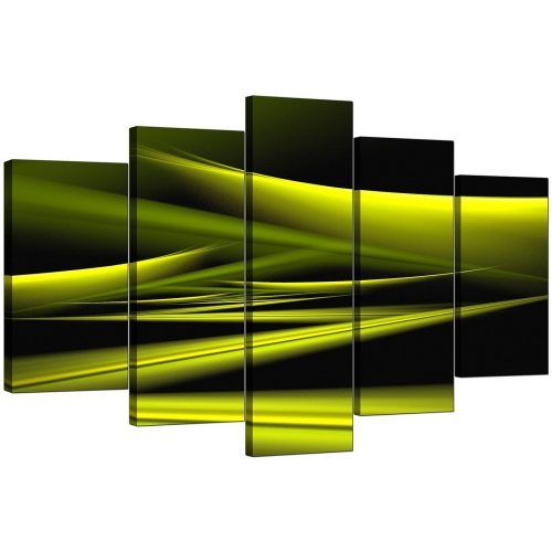 Lime Green Abstract Wall Art (Photo 8 of 20)