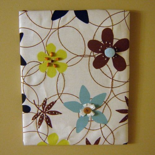 Fabric Panel Wall Art With Embellishments (Photo 4 of 15)