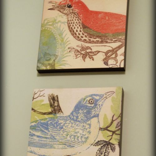 Fabric Bird Wall Art (Photo 7 of 15)