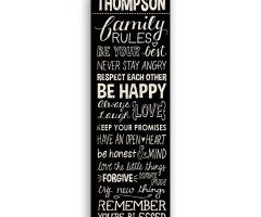 2024 Popular Canvas Wall Art Family Rules