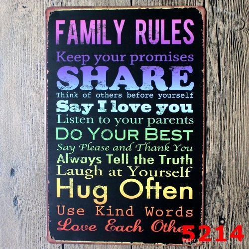 Family Rules Wall Art (Photo 3 of 20)