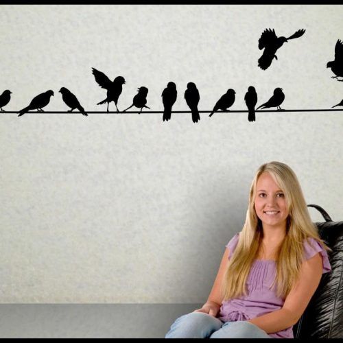 Birds On A Wire Wall Decor (Photo 8 of 20)