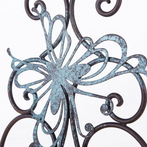 Flower And Butterfly Urban Design Metal Wall Decor (Photo 9 of 20)