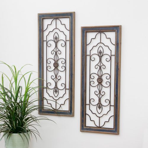 4 Piece Metal Wall Plaque Decor Sets (Photo 11 of 20)