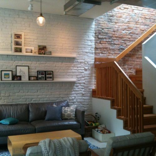 Exposed Brick Wall Accents (Photo 8 of 15)