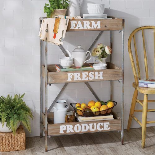 Farmhouse Stands With Shelves (Photo 10 of 20)
