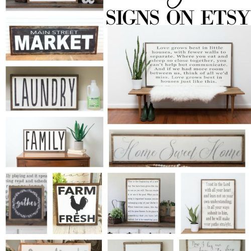 Personalized Distressed Vintage-Look Kitchen Metal Sign Wall Decor (Photo 7 of 20)
