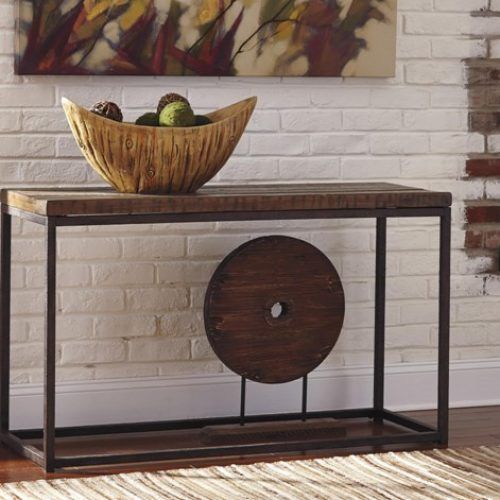 Warm Pecan Console Tables (Photo 18 of 20)
