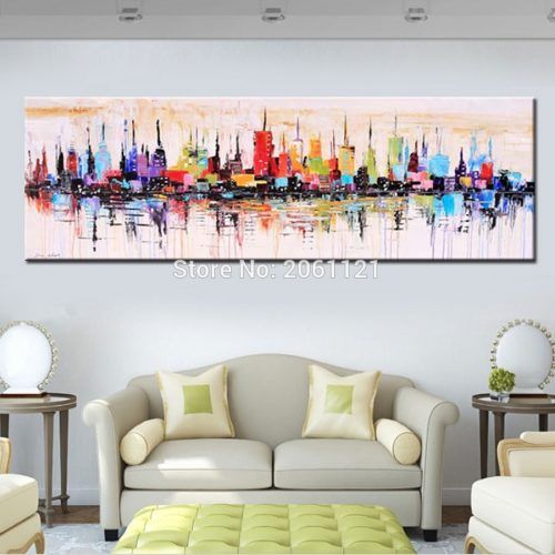 Abstract Wall Art Living Room (Photo 4 of 20)