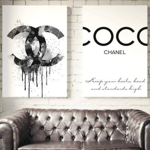 Coco Chanel Wall Decals (Photo 24 of 25)