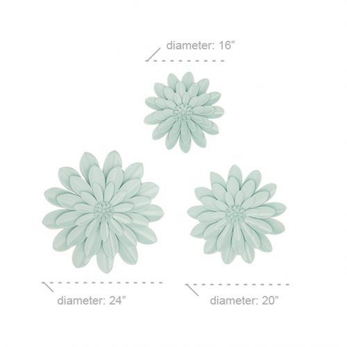 2 Piece Multiple Layer Metal Flower Wall Decor Sets (Photo 2 of 20)