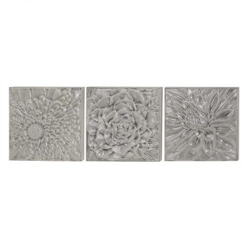 Metal Flower Wall Decor (Set Of 3) (Photo 16 of 20)