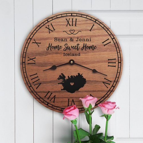 Laser Engraved Home Sweet Home Wall Decor (Photo 12 of 20)