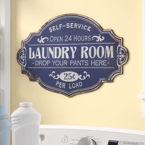 Metal Laundry Room Wall Decor By Winston Porter (Photo 1 of 20)