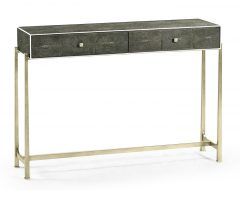 20 Ideas of Faux Shagreen Console Tables