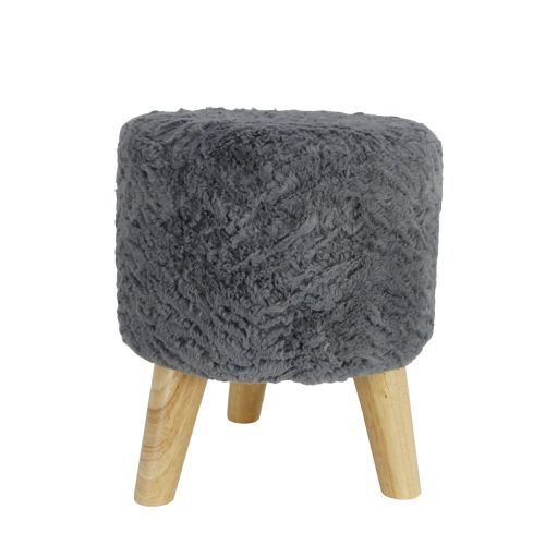 Stone Wool With Wooden Legs Ottomans (Photo 1 of 20)