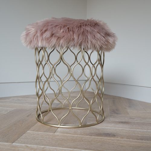 Gray And Beige Trellis Cylinder Pouf Ottomans (Photo 9 of 20)