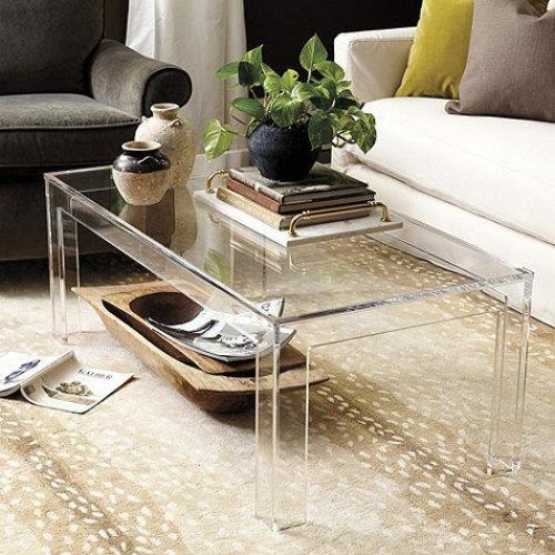 Thick Acrylic Coffee Tables (Photo 4 of 20)