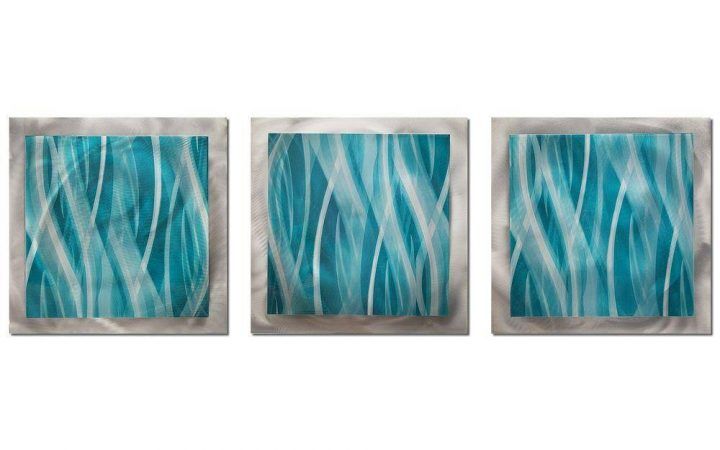 20 Collection of Turquoise Metal Wall Art