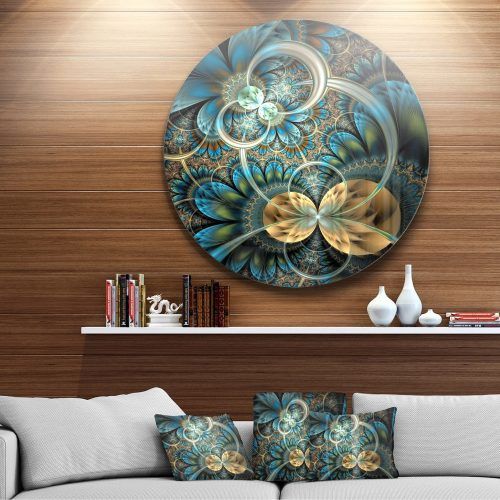 2 Piece Multiple Layer Metal Flower Wall Decor Sets (Photo 6 of 20)