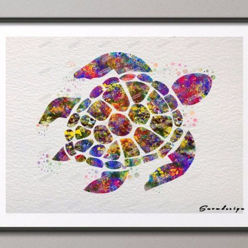 Sea Turtle Canvas Wall Art (Photo 16 of 20)