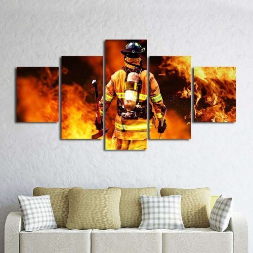 Firefighter Wall Art (Photo 1 of 15)