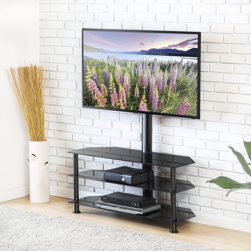 Foldable Portable Adjustable Tv Stands (Photo 12 of 20)