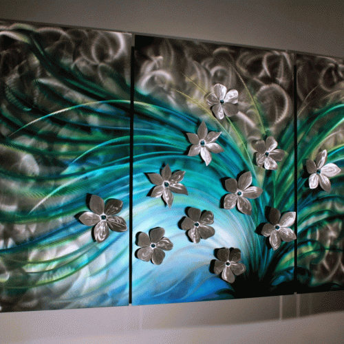 Painted Metal Wall Art (Photo 1 of 20)