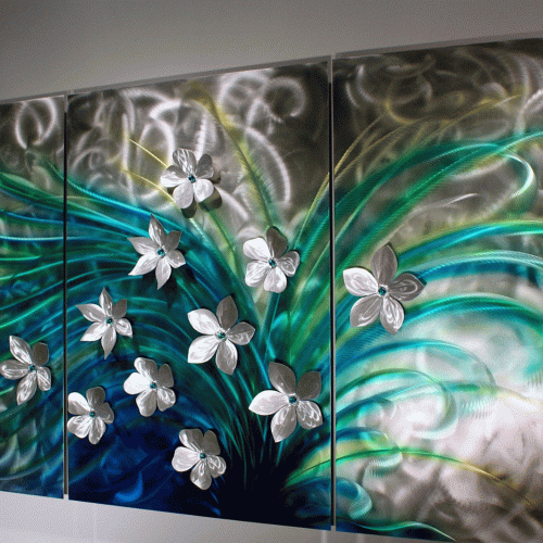 Abstract Flower Metal Wall Art (Photo 6 of 20)