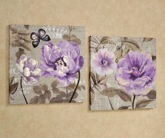 2024 Best of Purple Flowers Canvas Wall Art