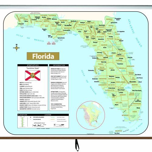 Florida Map Wall Art (Photo 16 of 20)