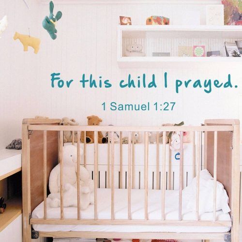Nursery Bible Verses Wall Decals (Photo 6 of 25)