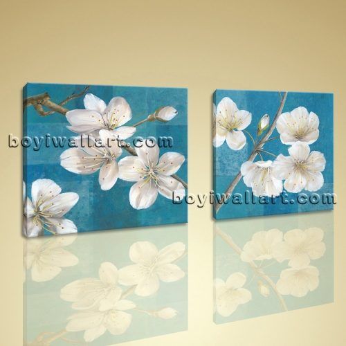 Abstract Floral Canvas Wall Art (Photo 14 of 20)