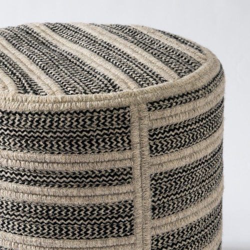 Traditional Hand Woven Pouf Ottomans (Photo 2 of 20)