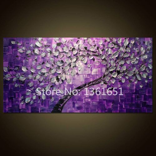 Purple Abstract Wall Art (Photo 6 of 20)