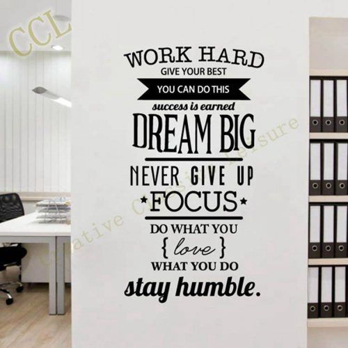 Inspirational Wall Decals For Office (Photo 1 of 20)
