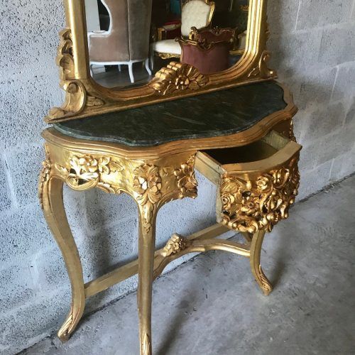 Antique Mirror Console Tables (Photo 3 of 20)