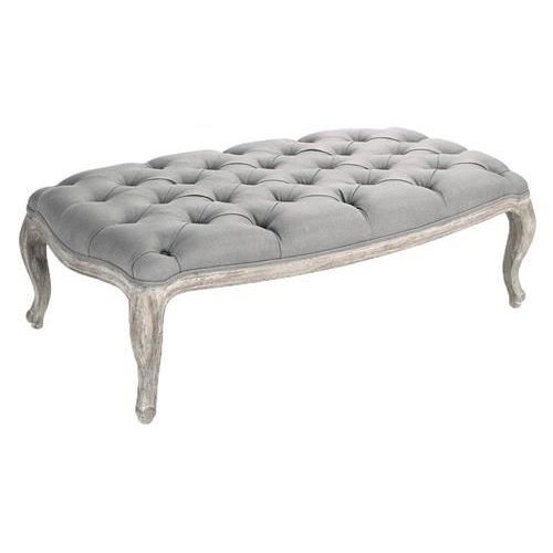 Brown And Gray Button Tufted Ottomans (Photo 19 of 20)