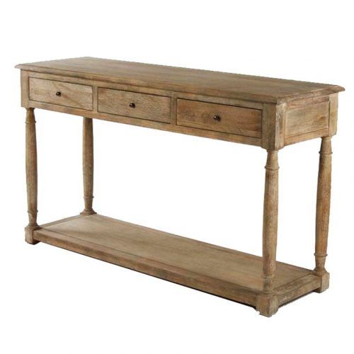 Natural Wood Console Tables (Photo 11 of 20)