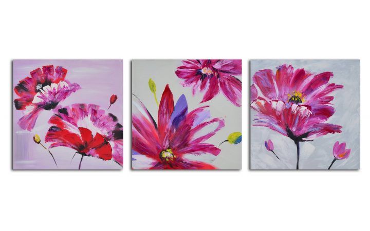 The Best 3 Piece Floral Canvas Wall Art