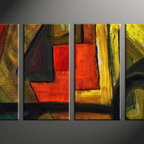 Modern Abstract Huge Oil Painting Wall Art (Photo 15 of 20)