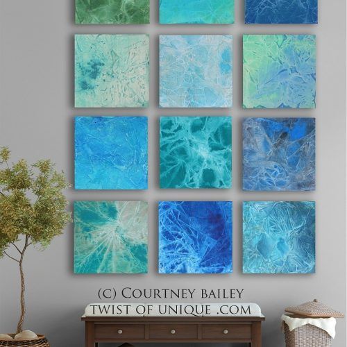Blue Green Abstract Wall Art (Photo 3 of 20)