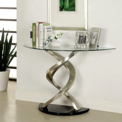 Silver Stainless Steel Console Tables (Photo 1 of 20)