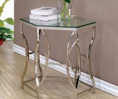 2024 Latest Chrome and Glass Modern Console Tables
