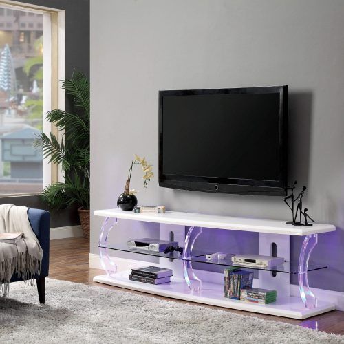 Tv Stands With Led Lights & Power Outlet (Photo 4 of 20)