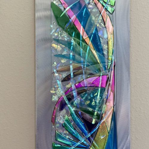 Abstract Fused Glass Wall Art (Photo 2 of 20)