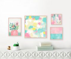 20 Collection of Pastel Abstract Wall Art