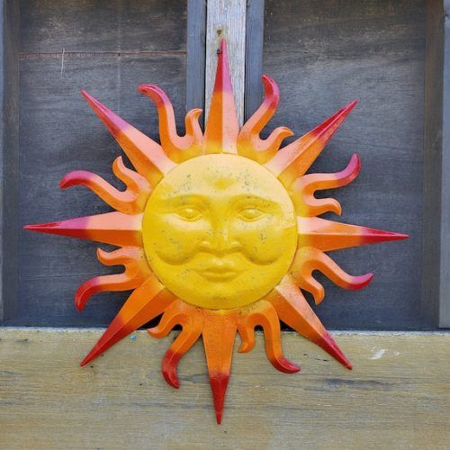 Sun Face Metal Wall Art (Photo 9 of 20)