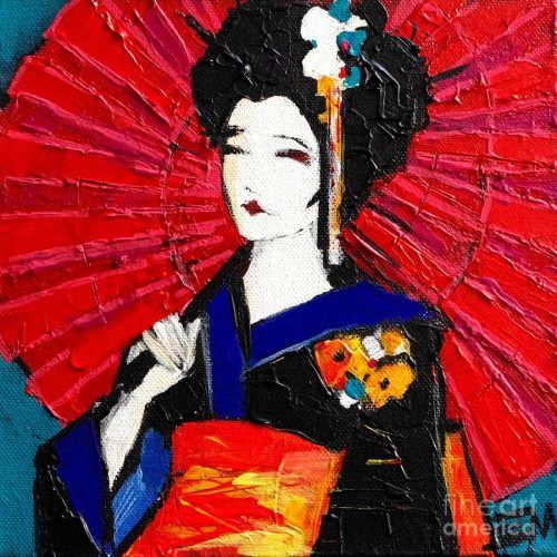 Geisha Canvas Wall Art (Photo 10 of 20)